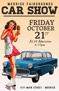 Car Show Poster Tabloid template