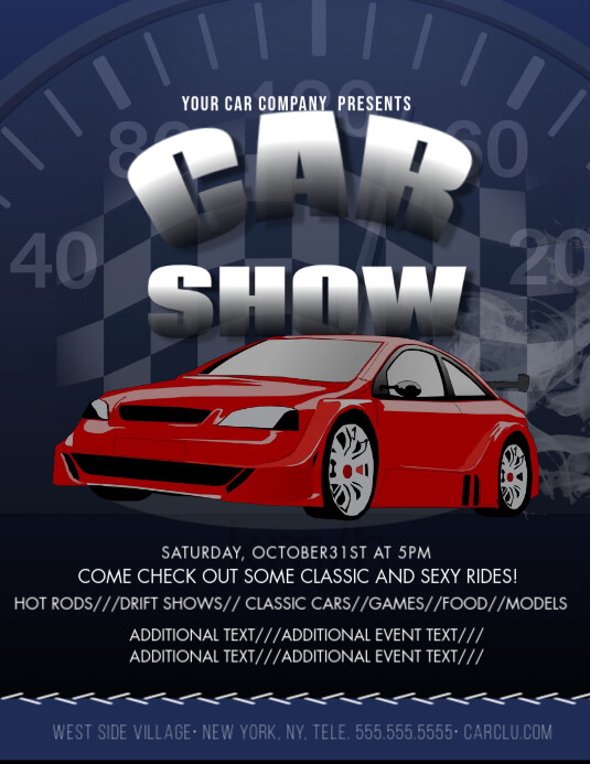 Car Show Street Racing Flyer Template | PosterMyWall