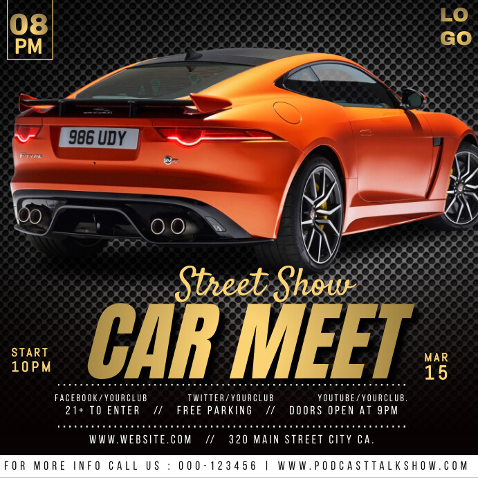 Car Show Template PosterMyWall