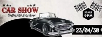 Car Show Video Ads Cover na Larawan ng Facebook template