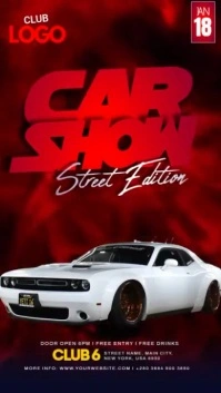 Car Show Video Instagram Story template