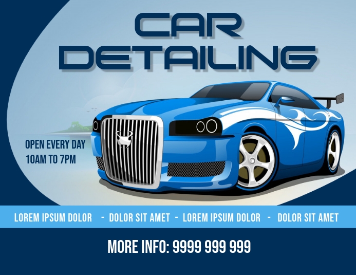 car template Flyer (US Letter)