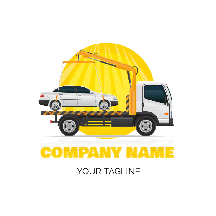 Car Tow truck Towing Vehicle, car, truck, car Logotyp template