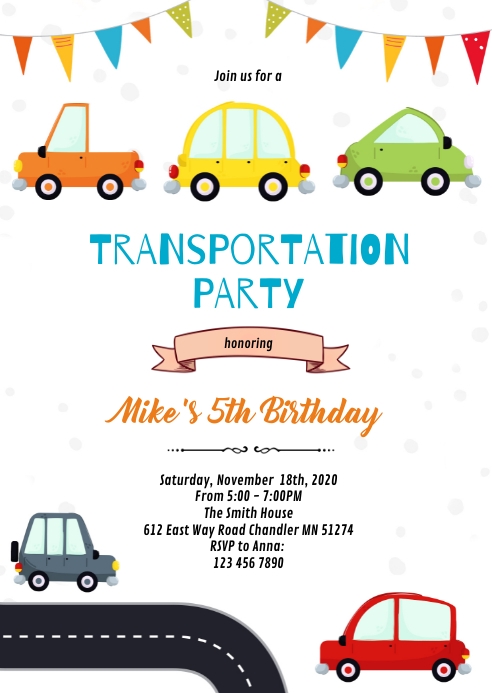 Modele Invitation De Vehicule De Transport De Voiture De Postermywall Modele Invitation De Vehicule De Transport De Voiture De Postermywall