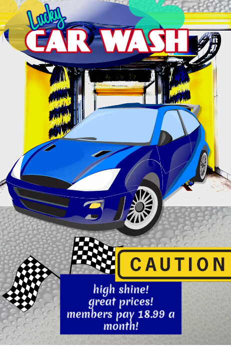 Tempat Cuci Mobil, Iklan Bisnis, Spanduk, Mobil, Brosur ...