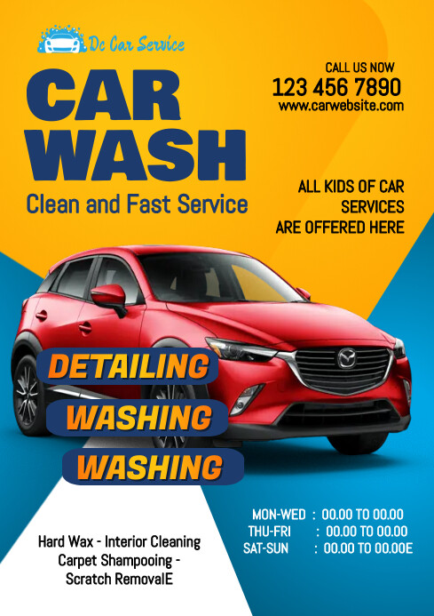 Car Wash A1 Template PosterMyWall car-wash-a1-template-postermywall