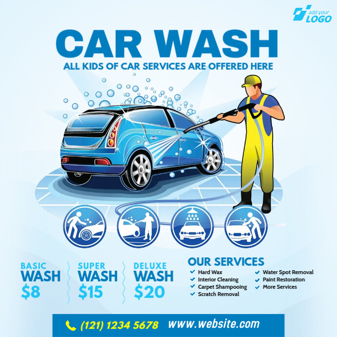 Serene Car Wash Ads Background Digital Art Serene Car Wash Ads Background Digital Art