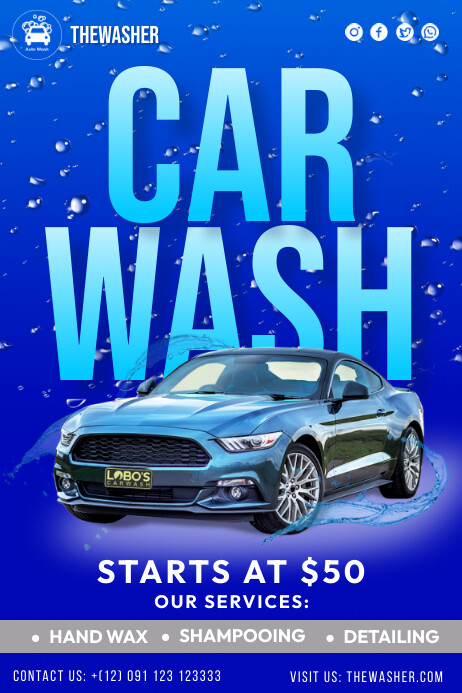 Gorgeous Car Wash Creative Ads Background in 4K Gorgeous Car Wash Creative Ads Background in 4K