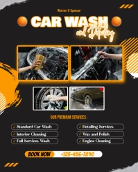 Car Wash and Detailing Instagram Portrait template