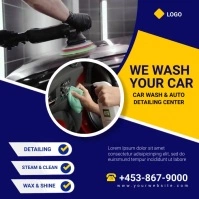 car wash and detailing Instagram-opslag template