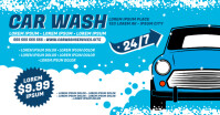 CAR WASH BANNER Facebook Shared Image template