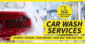 CAR WASH BANNER delt Facebook-billede template