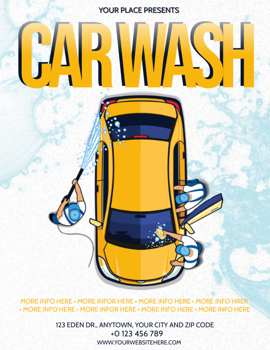 CAR WASH COMPANY Flyer template PosterMyWall