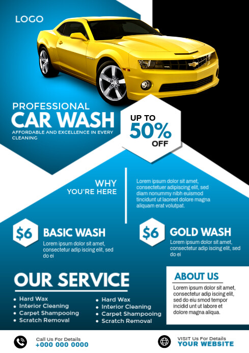 CAR WASH Template PosterMyWall car-wash-template-postermywall