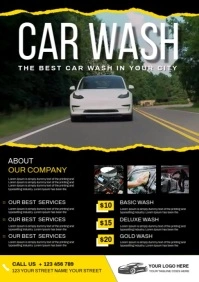 CAR WASH A4 template