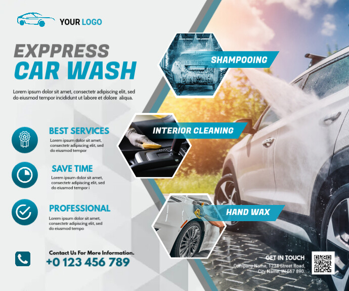 Car Wash Template PosterMyWall
