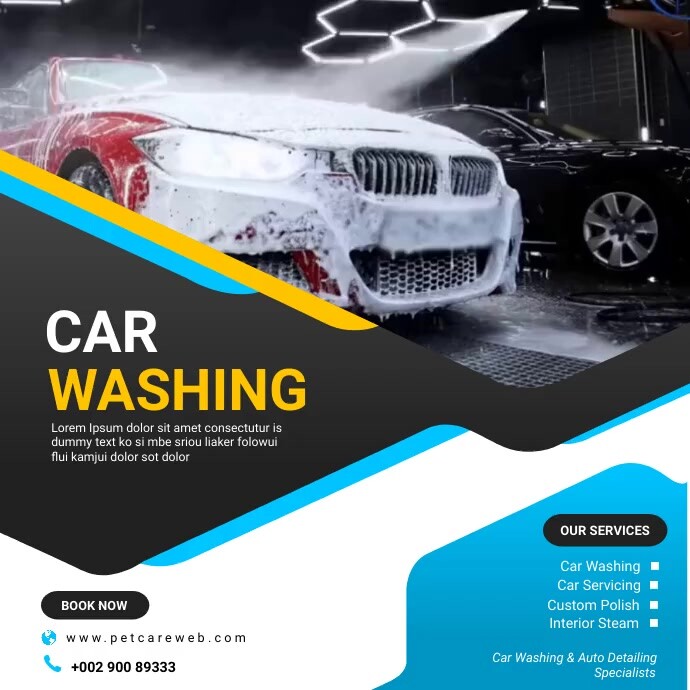 Copia de car wash PosterMyWall