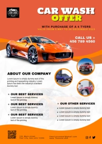 car wash A1 template