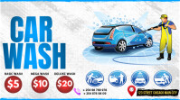 car wash Tampilan Digital (16:9) template
