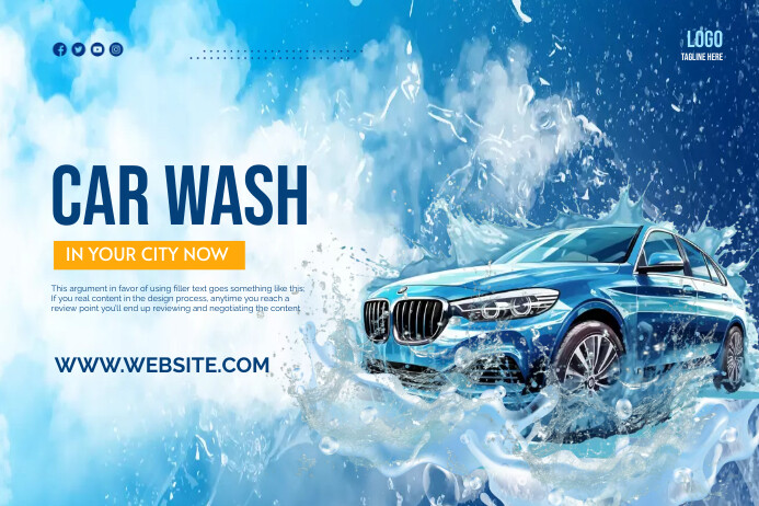 Dynamic Car Wash Post Design for Desktop Dynamic Car Wash Post Design for Desktop