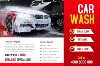 Car Wash Label template