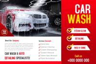 Car Wash Etiqueta template