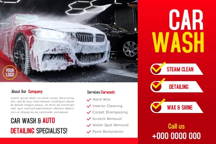 Spectacular Car Wash Label Design View for Desktop Spectacular Car Wash Label Design View for Desktop