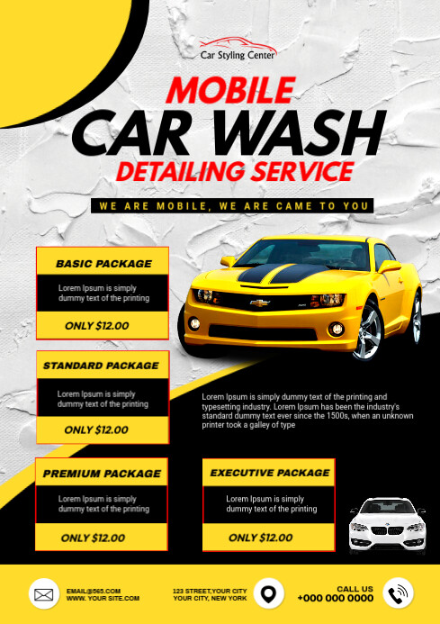 CAR WASH A3 template