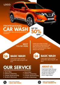 CAR WASH A6 template