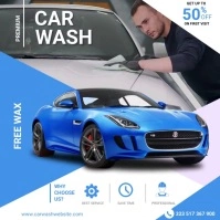 car wash Instagram-opslag template