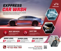 Car Wash Средний прямоугольник template