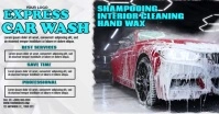 Car Wash Express Promo Facebook Event Cover template
