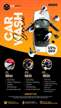 Car Wash Flyer Instagram Story template