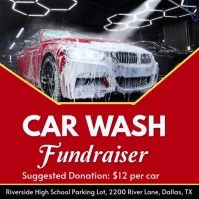 Car Wash Flyer Сообщение Instagram template