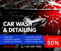 car wash flyer Rectangle moyen template