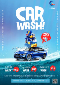 High-Quality Car Wash Pre Sale Tickets Template Abstract Concept High-Quality Car Wash Pre Sale Tickets Template Abstract Concept