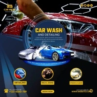 Car Wash Flyer Instagram Post template