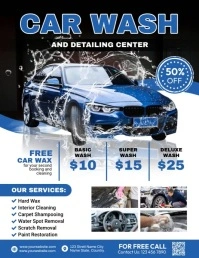 car wash flyer template