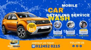 car wash flyer template Twitter Plasing