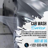 Car wash flyers Instagram-opslag template