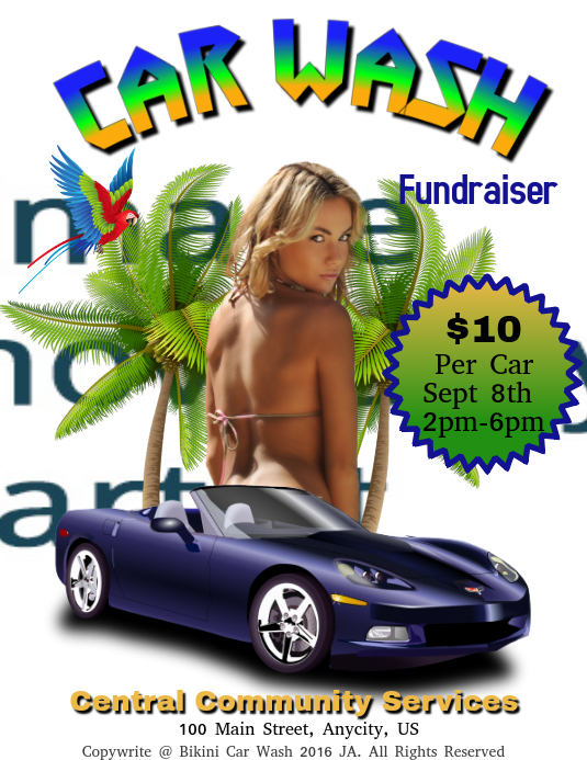 car wash fundraiser template postermywall car wash fundraiser template