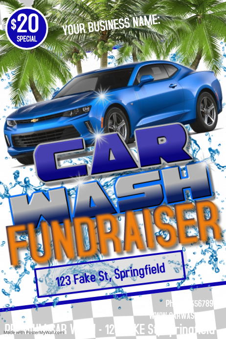 Spectacular Car Wash Fundraiser Posters Artwork in 4K Spectacular Car Wash Fundraiser Posters Artwork in 4K
