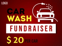CAR WASH FUNDRAISER YARD SIGN DESIGN TEMPLATE