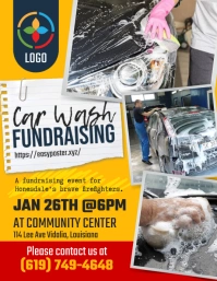 Car Wash Fundraising Flyer template