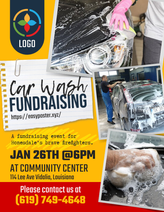Car Wash Fundraising Flyer Template PosterMyWall
