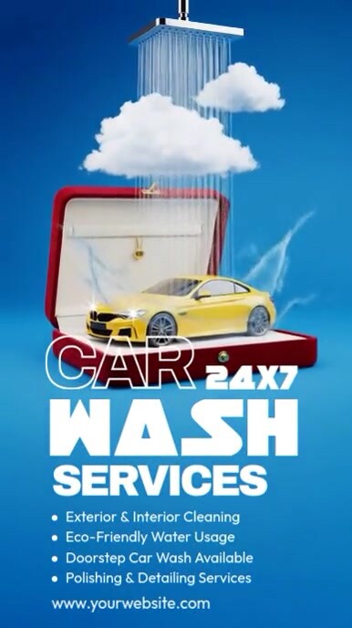 Car Wash Instagram Reel template