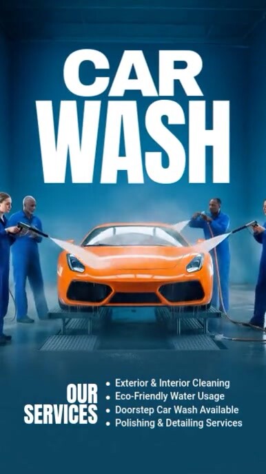 Car Wash Instagram Video Story template