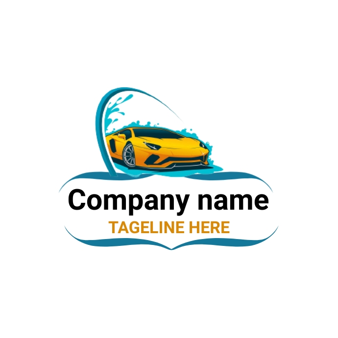 car wash logo Logótipo template