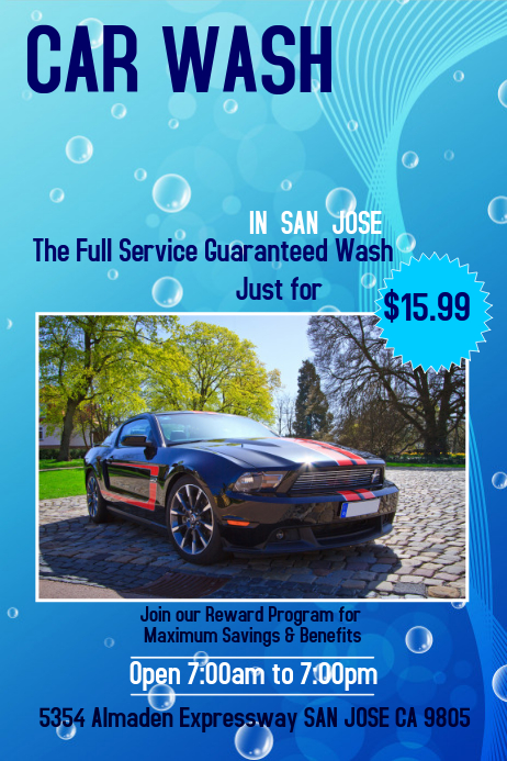 Car Wash Poster Template  PosterMyWall Car Wash Poster Template  PosterMyWall