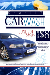 customizable design templates for car wash fundraiser postermywall car wash fundraiser template